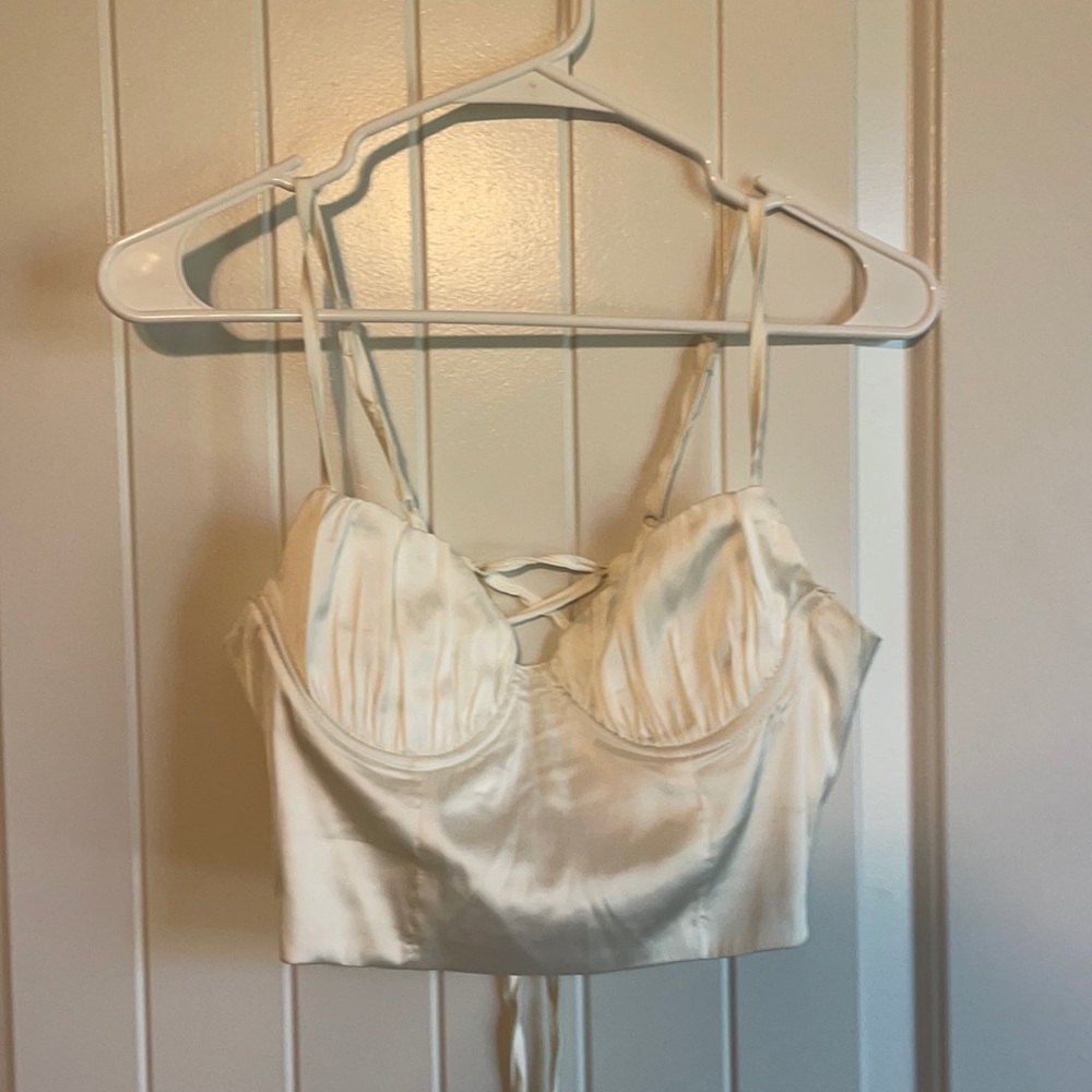 SHEIN white crop top